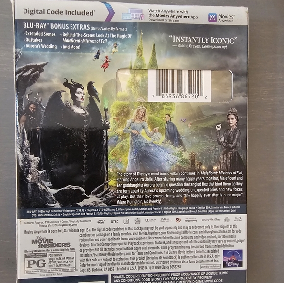 Set of Maleficent Blu-ray - Picture 2 of 4